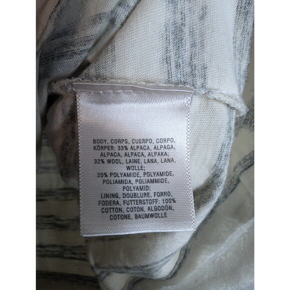 Anthropologie Moth Striped Alpaca Wool Blend Cowl Neck Sweater - Picture 7 of 8